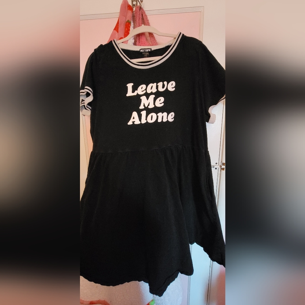 HOT TOPIC leave me alone 4 ever dress